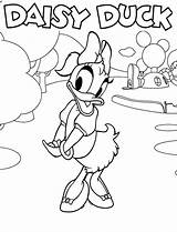 Mickey Mouse Coloring Clubhouse Pages Daisy Duck Characters Print Meet Cute Getcolorings Color Printable Getdrawings Kids sketch template