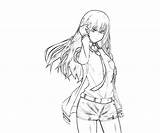 Kurisu Makise Steins Gate Character Coloring Pages sketch template