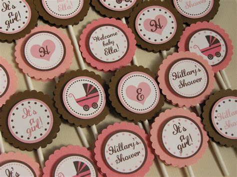 baby shower cupcake toppers  baby decoration