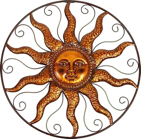 teaching vertical sightseeing outdoor metal sun wall art pay attention  socialist include