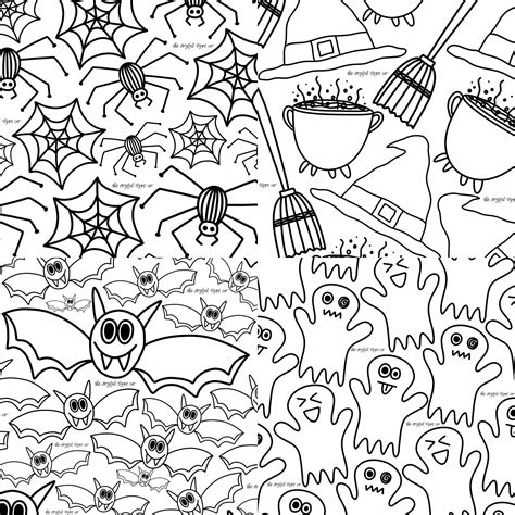 fall coloring pages halloween coloring pages coloring etsy