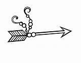 Flecha Freccia Colorare Indiani Immagini Cdn5 Coloringcrew Indios Acolore Disegni Feathered Inglese Corno sketch template