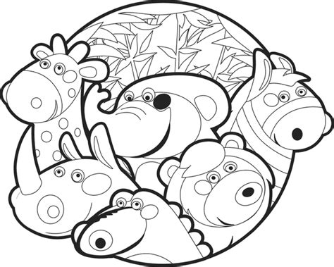 zoo coloring pages zoo animals printable pictures print color craft