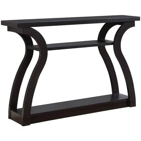 Monarch Specialties 47 In Long Cappuccino Hall Console Accent Table Vm