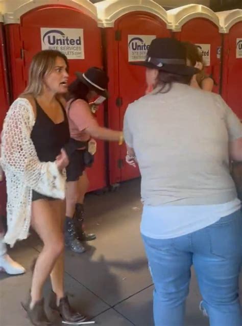 morgan wallen concert porta potty fight video  viral