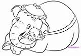 Dumbo Coloring Pages Jumbo Elephant Disney Baby Mom Cartoon Hug Drawing His Sheets Mommy Kids Clipart Embroidery Birijus Colouring Printable sketch template