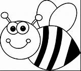 Coloring Pages Bee Bumble Bumblebee Clipart sketch template