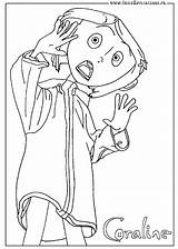 Coraline Pages Colouring Coloring Colour sketch template