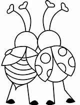 Coccinelle Ladybug Coccinella Atuttodonna sketch template