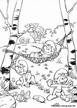 Smurf Coloringpagesfortoddlers sketch template