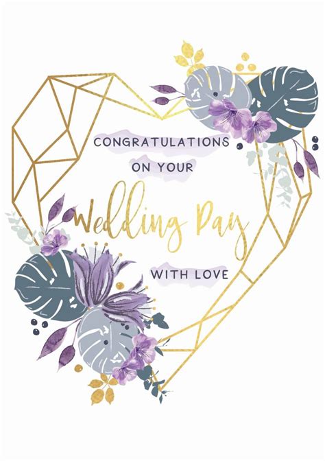 printable wedding wishes card image