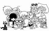 Coloring Loud House Pages Lincoln Family Sheets Kids Book Colouring Popular Child Fun Coloringhome sketch template