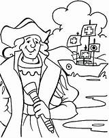 Pages Christopher Columbus Coloring Printable Getcolorings sketch template