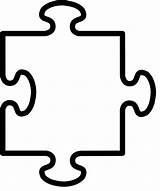 Puzzle Piece Jigsaw Pages Colouring Coloring Pieces Clipart Template sketch template