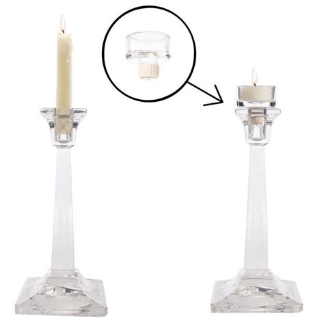 candlestick converter glass adapter fits tealights votives tea