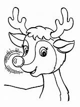 Rudolph Coloring Pages Printable Color Kids Bright Colors Favorite Choose sketch template