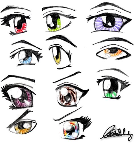 anime eyes  cattyonines  deviantart