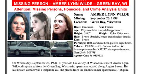 green bay crime reports amber wilde unsolved homicide