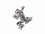 Frog Tribal Tattoos Tattoo Designs Tree Frogs Maori Dragon Stencil Small Sketches Meaning Silhouettes Red Owl Outline Choose Board Cartoon sketch template