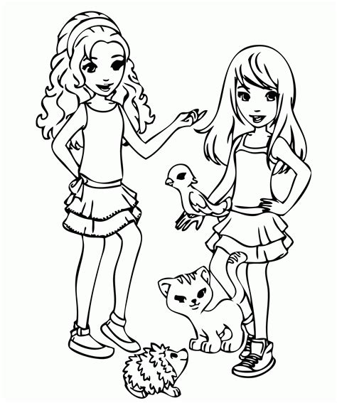 lego friends coloring pages printable  coloring home