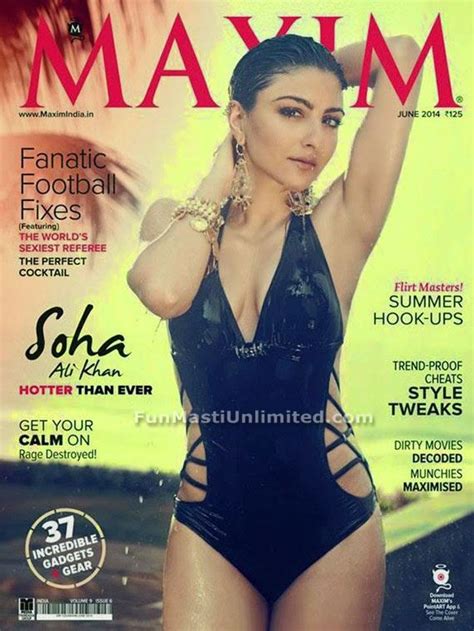 Soha Ali Khan Bikini Photo Shoot Maxim India June 2014