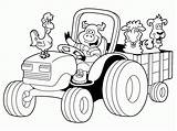 Coloring Tractor Pages Deere John Kids Adults Print sketch template