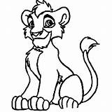 Coloring Kion Pages Kids Lion Disimpan Dari sketch template