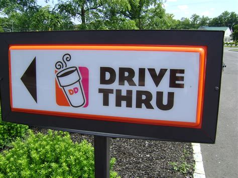 dunkin donuts drive  sign  photo  flickriver