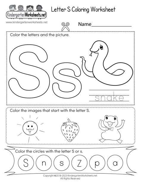 printable letter  coloring worksheet
