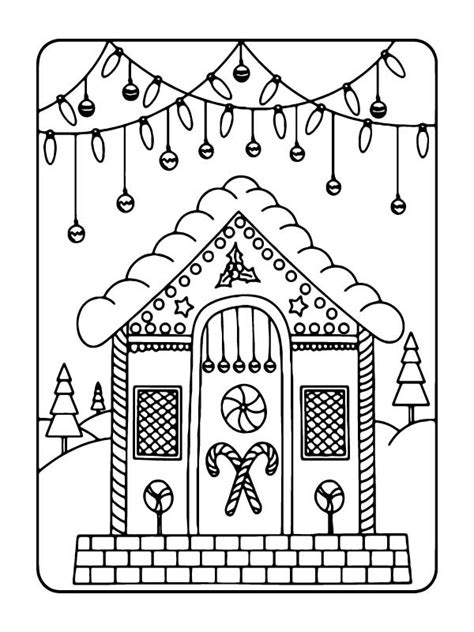 blessed christmas church coloring page  printable coloring pages