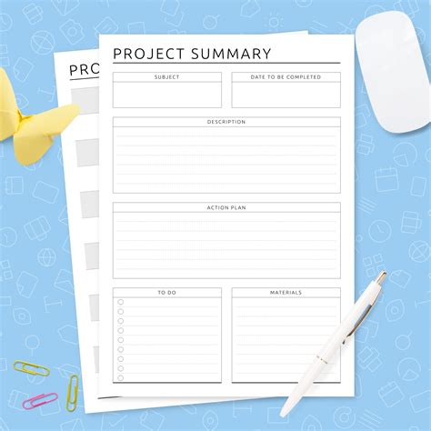 student project planner template original template printable