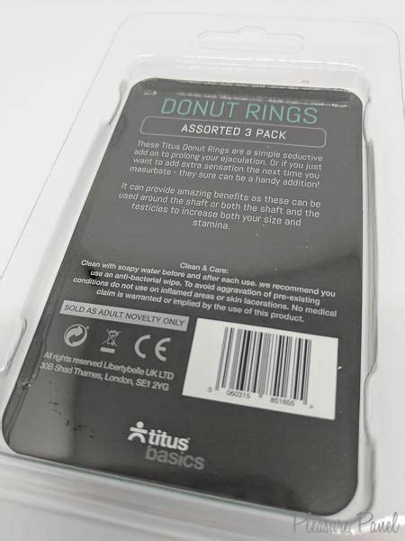titus basics donut cock rings 3 pack review titus cock