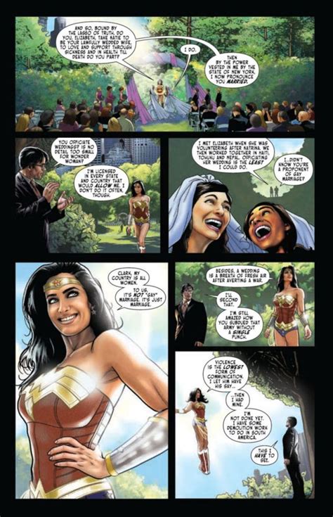 Wonder Woman Officiates Same Sex Wedding Dc Comics The Mary Sue
