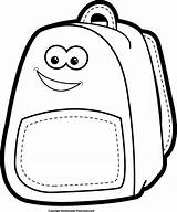 Backpack Clip Back Bag Clipart School Bags Outline Book Cliparts Bookbag Library Purse Kid Drawing Sack Pack Related Backpacks Fun sketch template