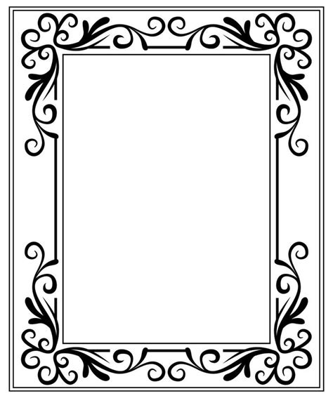 printable picture frame coloring pages picture frame template paper