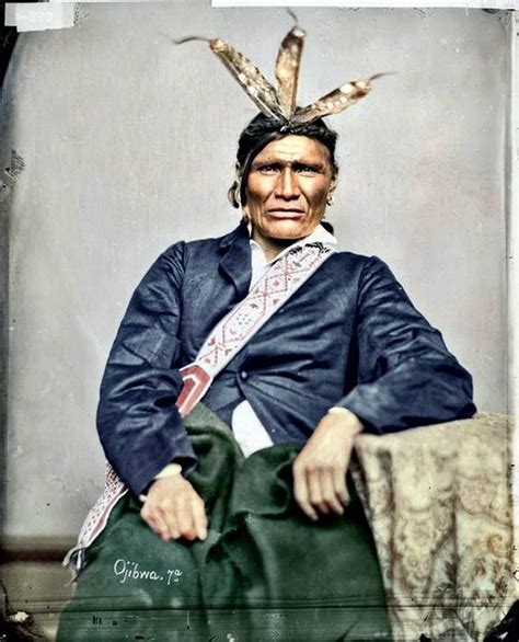 Chippewa Man 1874 Native American Peoples Native American History