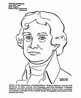 Jefferson Thomas Coloring Printable Printables Pages President Usa Popular Go Presidents sketch template