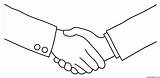 Handshake Lineart Shaking Mismo Clipartix Clipground Cliparting Sweetclipart sketch template