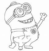 Despicable Coloring Pages Printable Kids Minions Under sketch template
