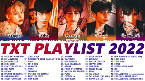 txt playlist  updated  songs youtube