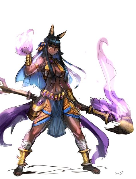 Anubis Lunar Concept Art Characters Character Illustration