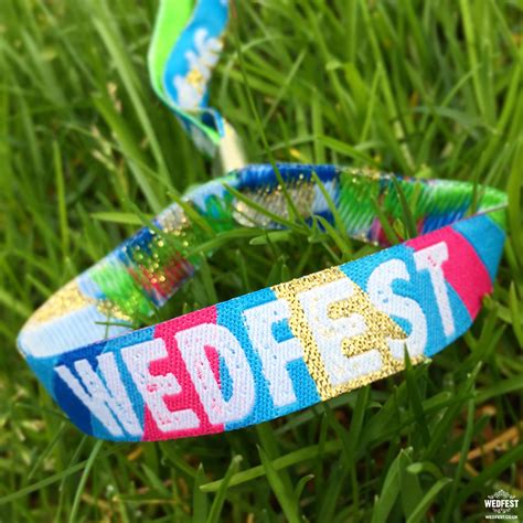 festival style wristbands  weddings wedfest