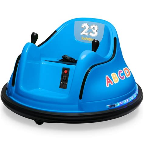 kidzone  kids toy electric ride  bumper car  spin  speed battle vehicle  remote