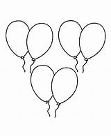 Luftballons Ausmalen Balloons Globos sketch template