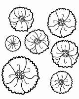 Poppy Coloring Draw California Printable Pages Nature Cliparts Clipart sketch template