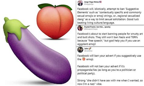 instagram and facebook ban sexual use of emojis including the