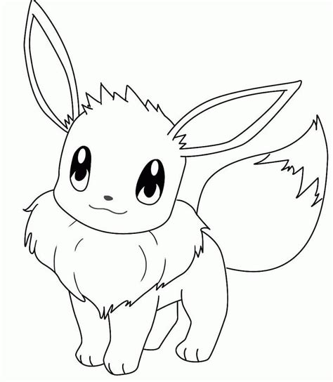 pokemon eevee coloring page  printable coloring pages  kids