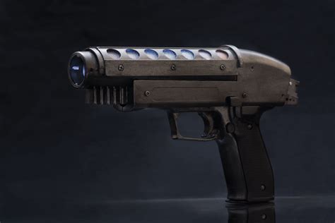 prop laser pistol created   process called kitbashing pistol laser guns