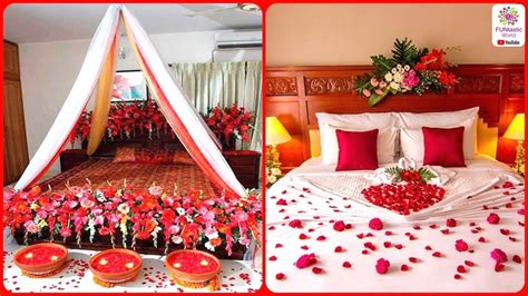 bedroom decoration ideas for first night 40 wedding first night bed decoration ideas real rose