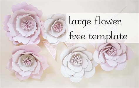 giant paper flowers  template charmed  ashley